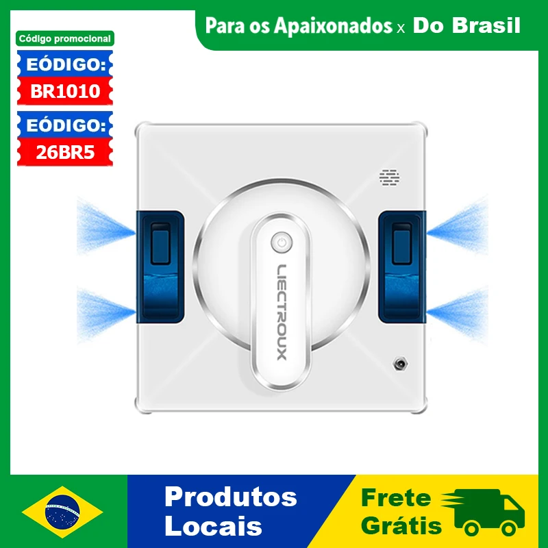 (code promo: BR1010)Robô de limpeza de janelas Liectroux/LILIN YW509,spray de água em 4 direções, Sensor a Laser,aspirador de pó robótico para janelas,Memória Inteligente,uso sem moldura,Controle por APP,avisos por voz