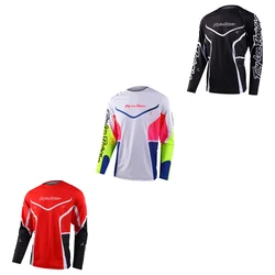 2023 Baoyou Star Red White Black Cattle Series Motorcycle Jersey Shirt Mountain bike Shirt MTB DH MX Downhill Jersey