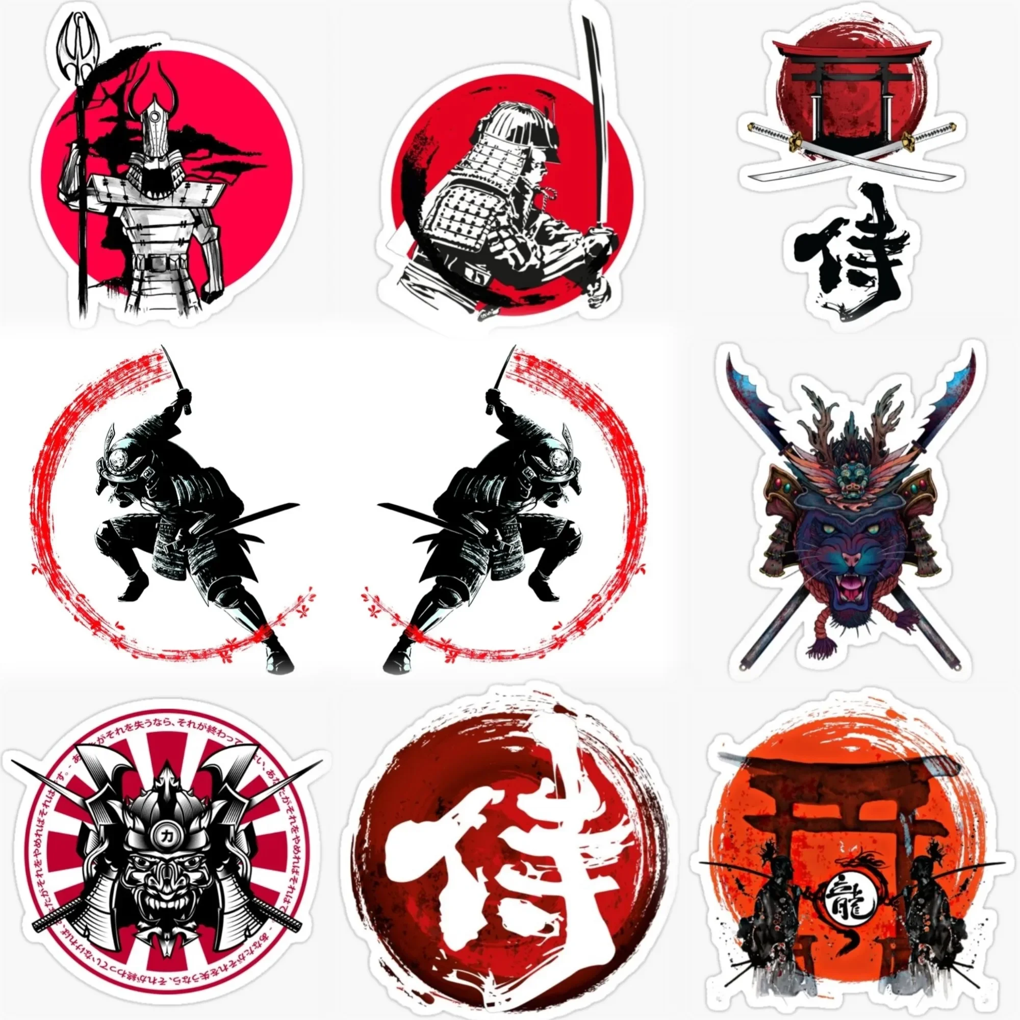 

Samurai Ninja Ghost Warrior Creative PVC Waterproof Sticker for Decorate Car Bicycle Helmet Window Wall Fridge Decal Accessorie