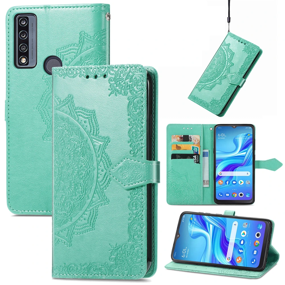 Wallet Cases For SHARP Aquos Wish 3 R8 SH-52D PRO SH-51D Phone Case Embossed Card Slot Book Flip Cover