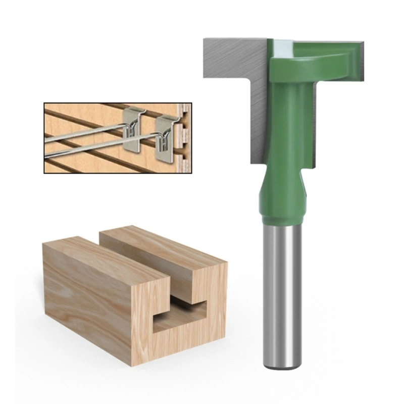Milling Bits 8PCS T Slot Set With Reinforced Preventive Coating For Cabinet