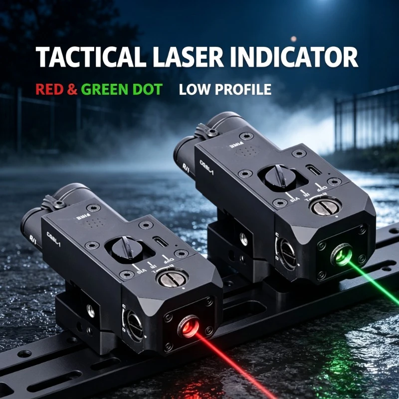 WADSN CQBL Metal IR Laser Marker, Red Dot Indicator M300 White LED Torch Dual Control Switch Wargame Model Fitting