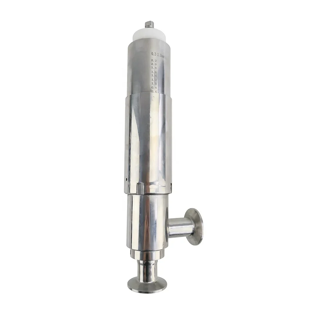 Sanitary Food Grade Stainless Steel SS304  Manual Tri Clamp  Katherine  Safety Pressure Relief Valve