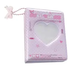 Kpop Photocard Holder Book 40 Pockets Love Heart Hollow Photo Card Holder Trendy Waterproof Photo Album For Collecting Idol