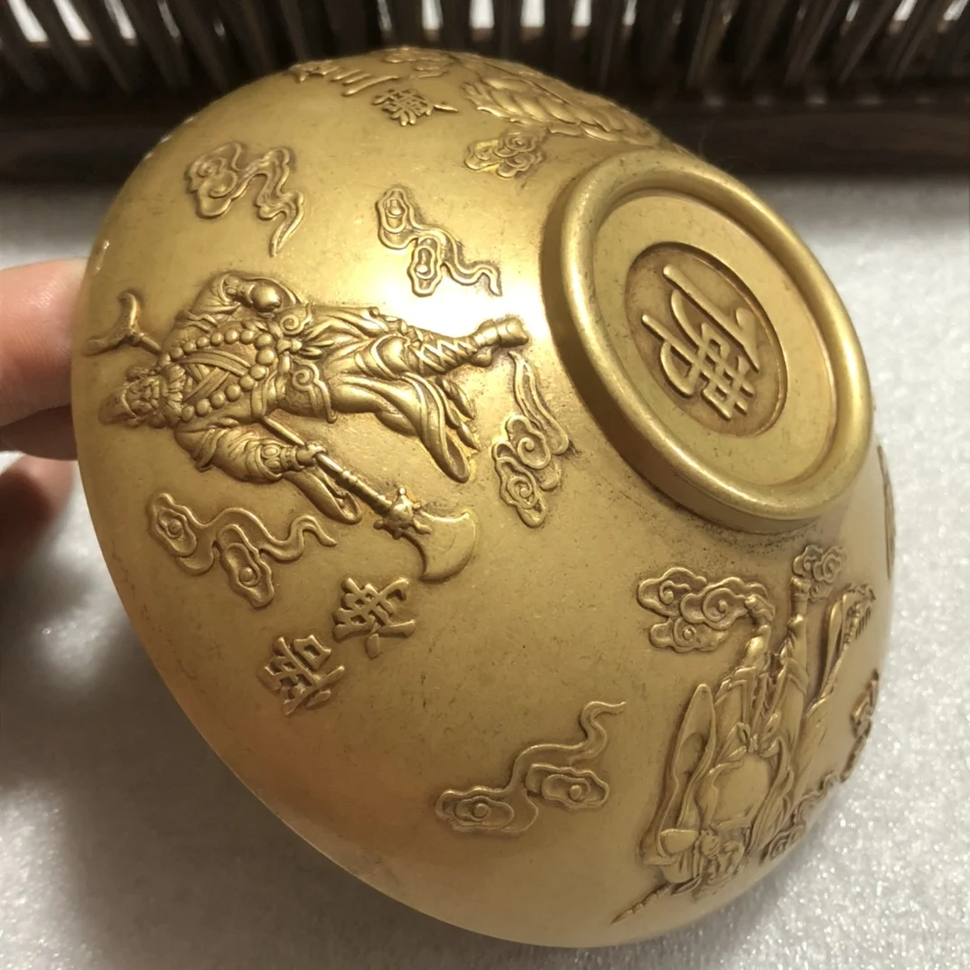 

Антикварная коллекция из чистой меди, чаша «Путешествие на Запад», украшение для дома, тонкое качество изготовления