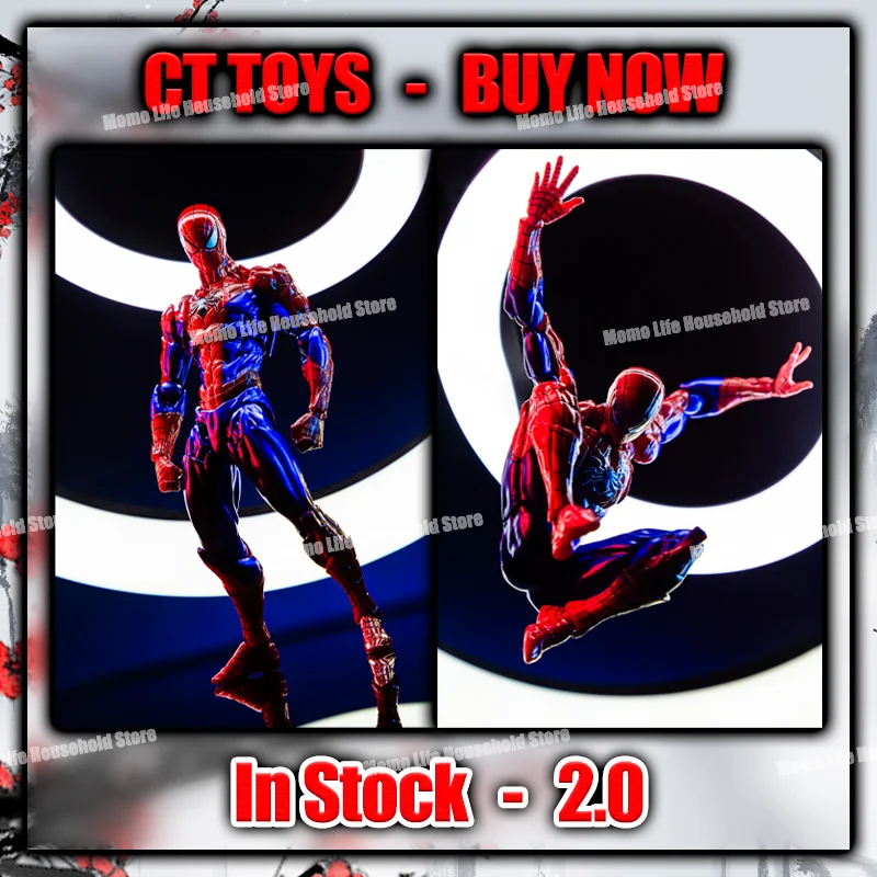 

In Stock Ct Toys Spiderman Amazing Yamaguchi Spider-Man 2.0 Figure Agent Venom Mafex Anime Action Figure Model Custom Gifts Toys