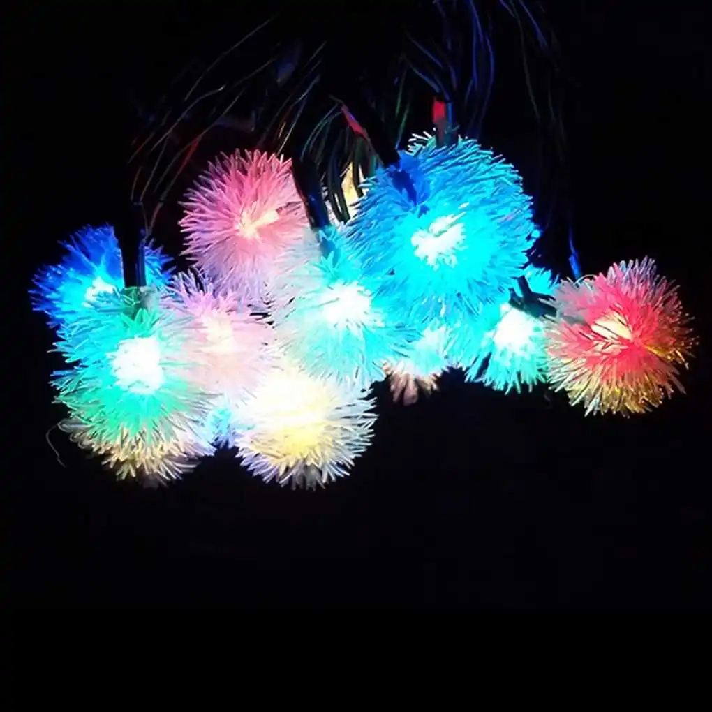 5M 20LEDS Снежок Солнечные сказочные гирлянды Рождественский открытый сад