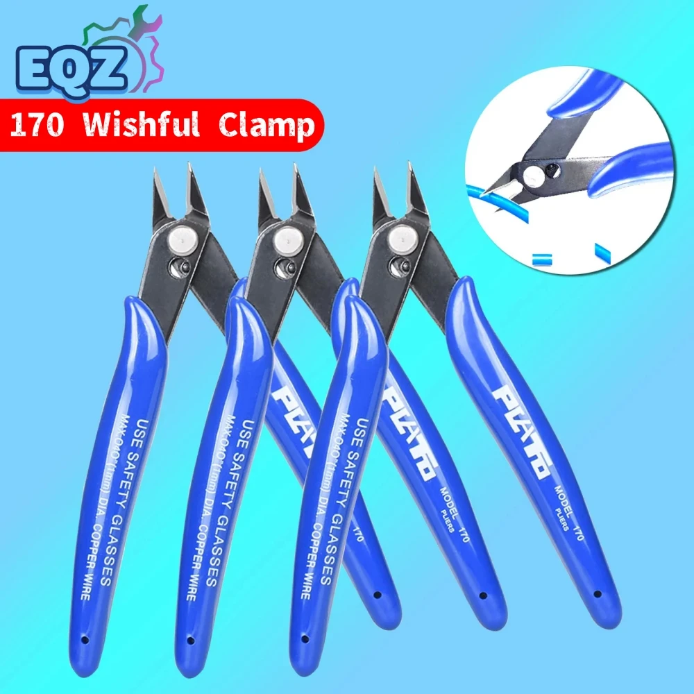 1/5/10PCS PLATO 170 Wishful Clamp DIY Electronic Diagonal Pliers Side Cutting Nippers Wire Cutter 3D Printer Parts Durable Tool