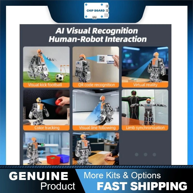 XiaoRGEEK SamuRoid humanoid robot, Raspberry Pi, AI vision voice, ROS