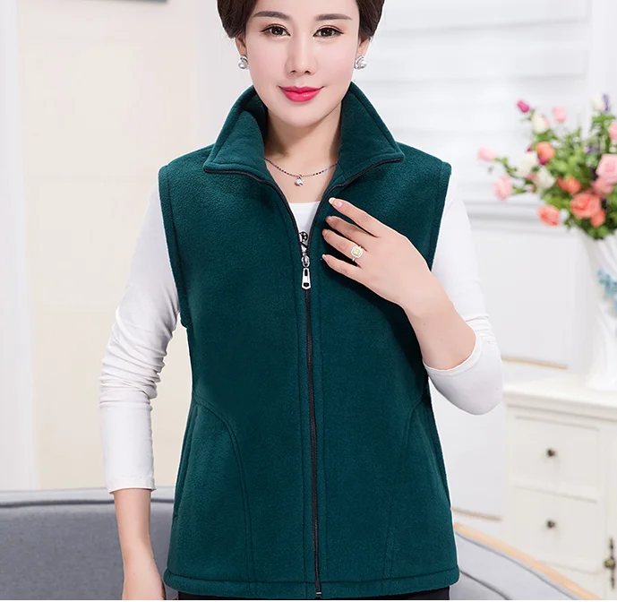 2022 New Women Vests Autumn Korean Loose Size Sleeveless Jacket Ladies Fashion Zipper Casual Waistcoat Female