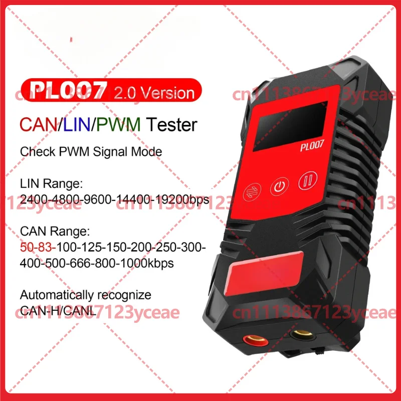 FOR PL007 CAN LIN PWM Tester Auto Identification Tool CAN H CAN L Baud Rate Reading Component