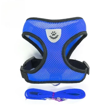 Cat Dog Harness with Lead Leash Adjustable Vest Polyester Mesh Breathable Harnesses Reflective sti for Small Dog Cat accessories 6