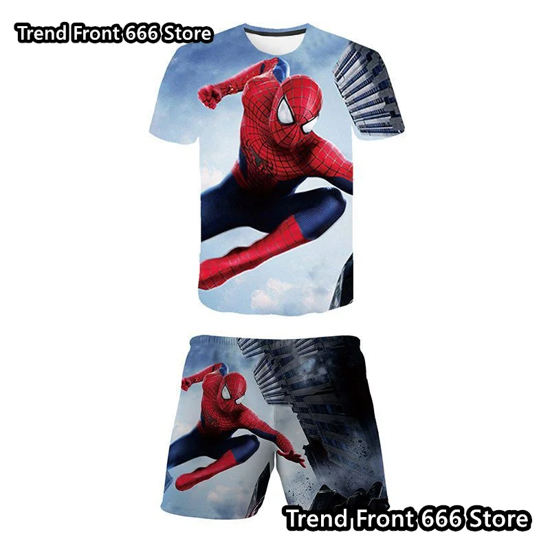 Deadpool Avengers Summer Marvel Superheroes Kids t shirt Shorts 2 Piece Set 3D Prited Boys T shirts Shorts Children Tracksuit