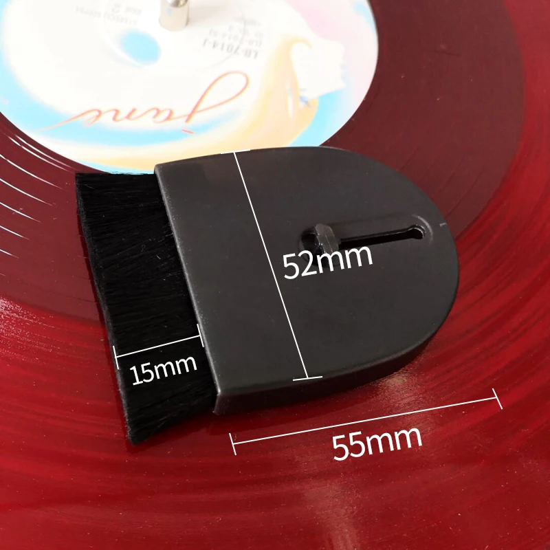 Hot Vinyl Record Portable Flexible Wool Brush Scalable Semicircle Dust-proof Cleaning Brush LP Vinyl Turntable Cleaner Accessory