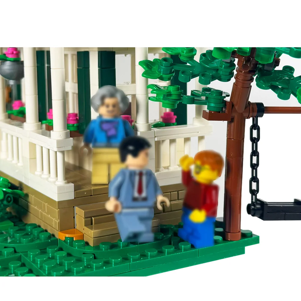 MOC 90s Movie Forrest Home Building Blocks Run Forrest Run Gump Wedding Boarding House Architecture Bricks Toy Adult Gift