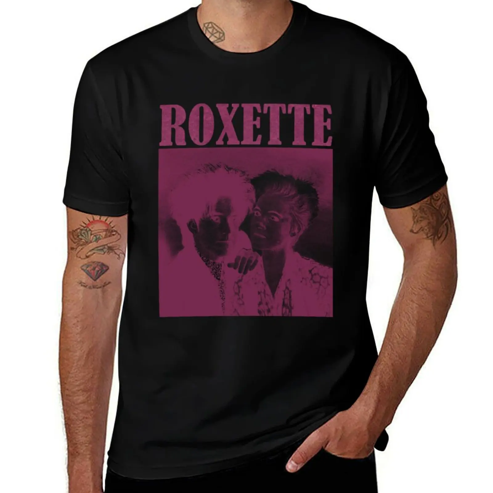 Футболка Roxette, модная повседневная рубашка с коротким рукавом