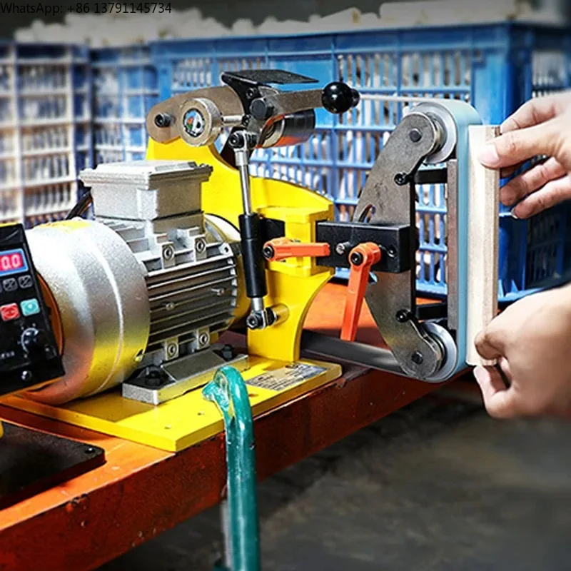 

small desktop industrial grade multifunctional belt machine frequency conversion speed control woodworking knife friend DIY