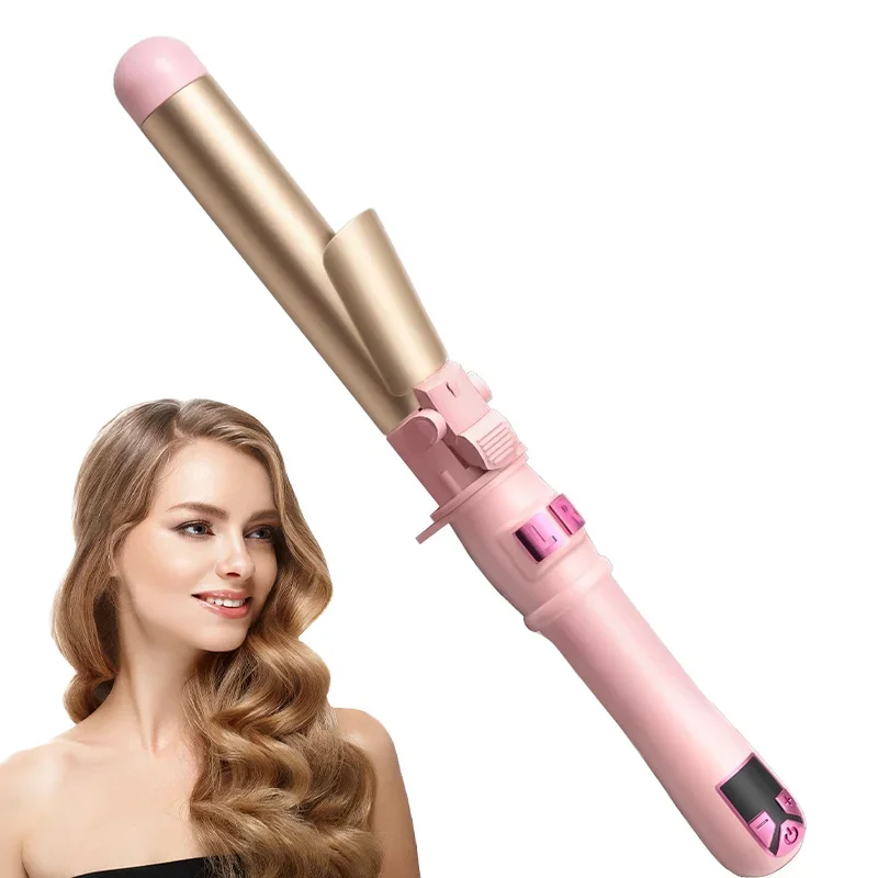 

Автоматические щипцы для завивки волос 28 мм/1,1 дюйма, 30 с, палочка для завивки волос с мгновенным нагревом, 360 ° Вращающаяся, легко получить прическа с кудрями и волнами