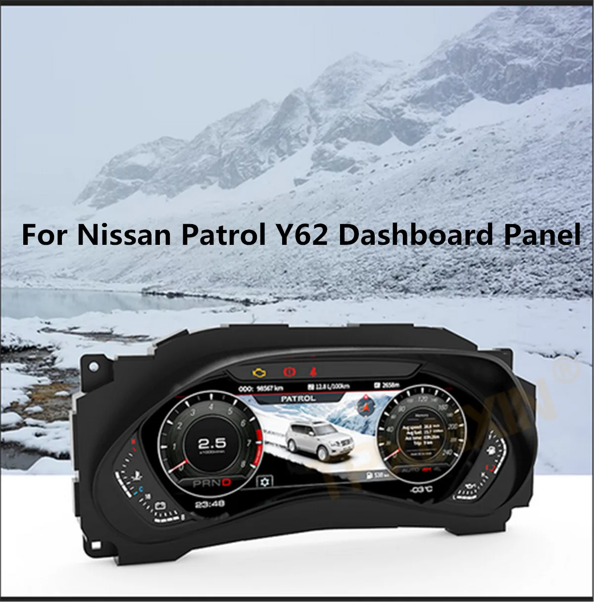 

Android 32GB For Nissan Patrol Y62 Dashboard Panel Virtual Cluster Digita Multimedia GPS Navigation Instrument