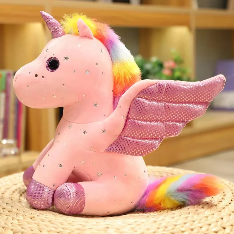 14/22/30cm Cute Angel Unicorn Plush Toy Pillow Soft Fill Home Decoration Girl\'s Birthday Holiday Gift