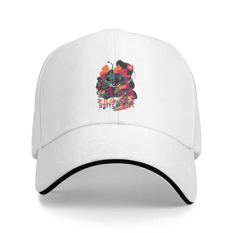 Custom Stitch Lilo Anime Baseball Cap Women Men Adjustable Dad Hat