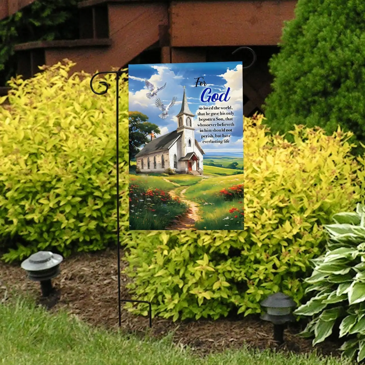 Briarwood Lane For God Church Garden Flag YYD EEZ