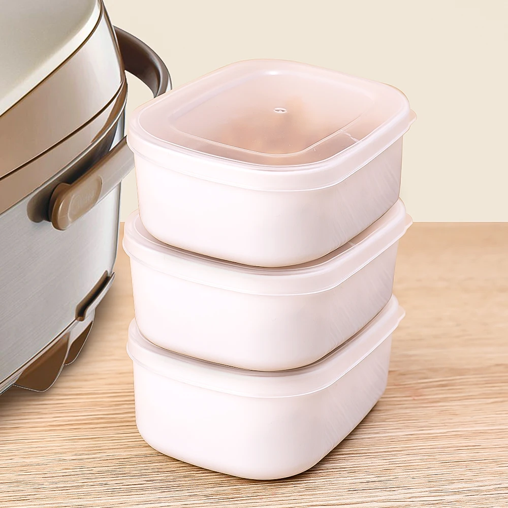 280ml Rice Sub Packaging Fresh-keeping Box Frozen Heated Microwave Oven Vegetable Fruit Separate Packaging Box Kitchen Tools