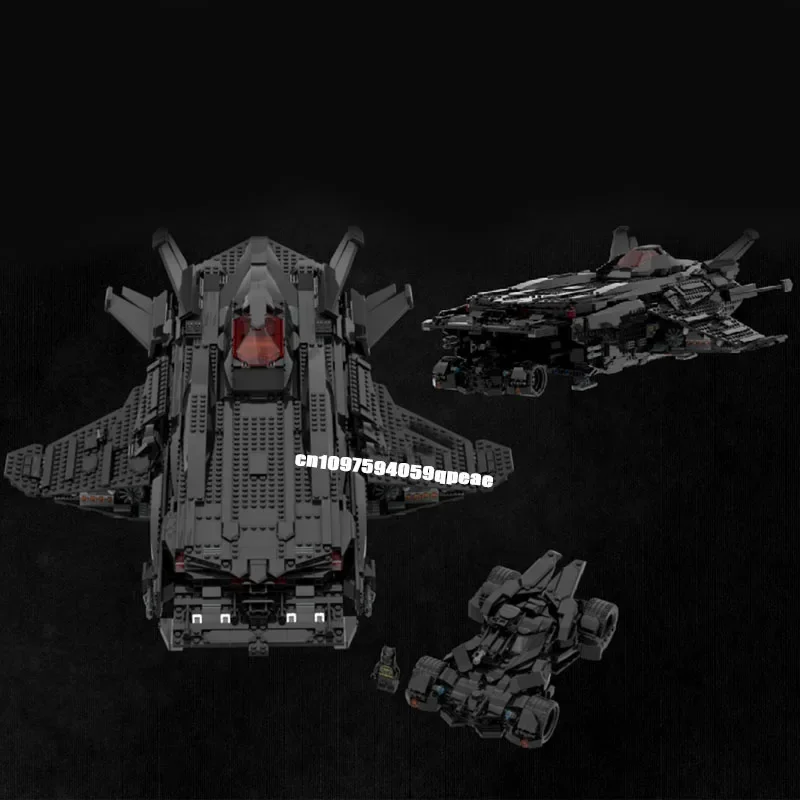 New 1494Pcs Hot Famous Bat Hero Movie Series Moc Flyingfox XL Model Custom Puzzle Diy Creative Ideas Kids Toys Birthday Gifts