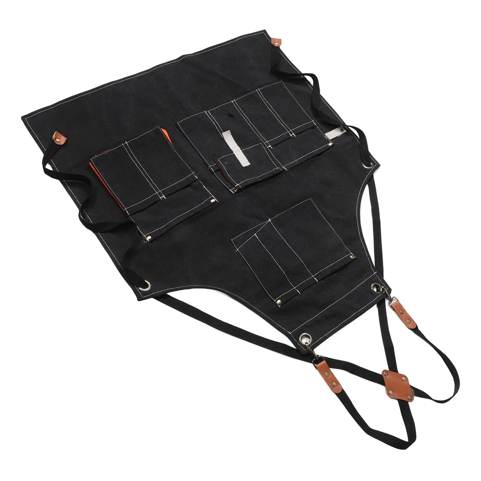 Avental de trabalho para homens e mulheres, cozinha, pintura, carpintaria, cozinha com bolso ajustável, avental de chef, oficina de limpeza de prato