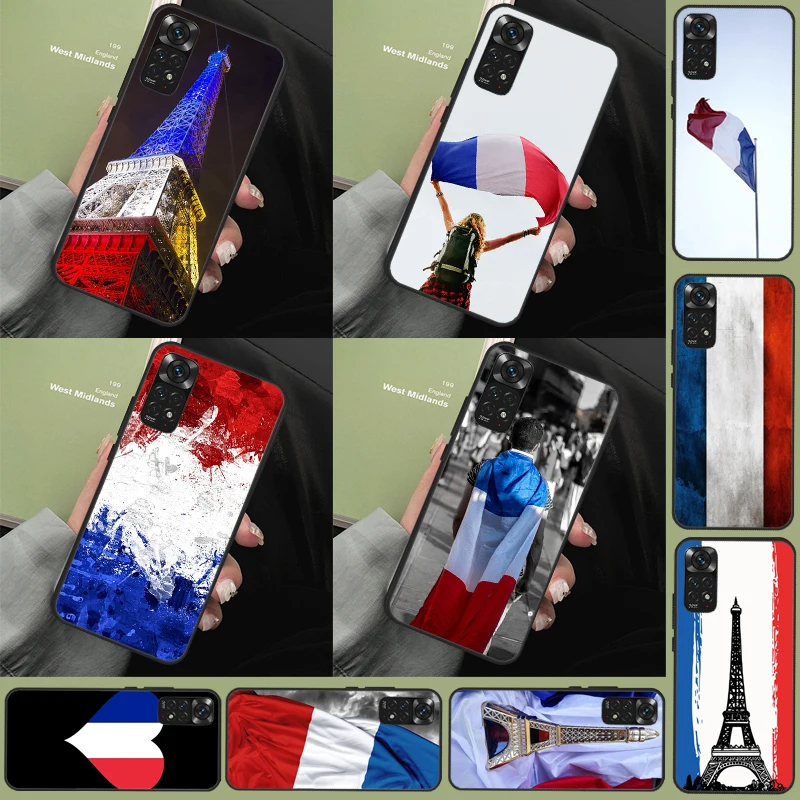 France national flag Case For Redmi Note 12 Pro 8 9 10 11 Pro Note 12S 11S 10S 9S 8T Redmi 12C 10C 10A 9C Cover