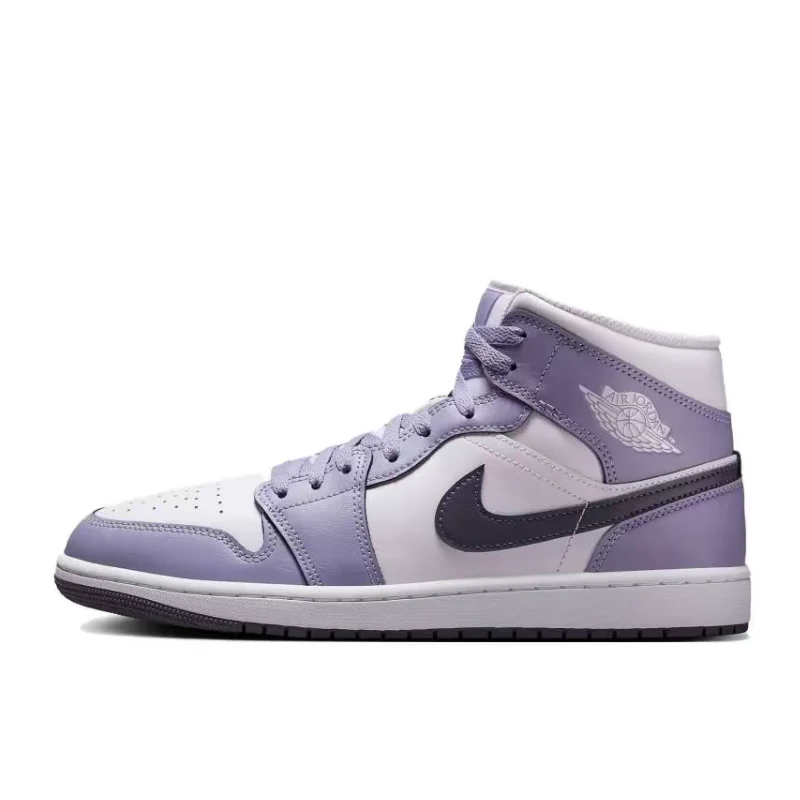 Nike Jordan Air Jordan 1 Premium Mid-Top Athletic Slip-Resistant Durable Basketball Shoes Men's  DQ8426-145