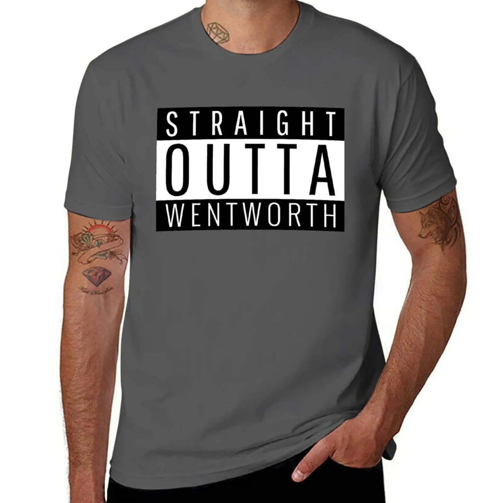 

Straight Outta Wentworth New South Wales T-Shirt Soft Touch Basic Cotton T-Shirt