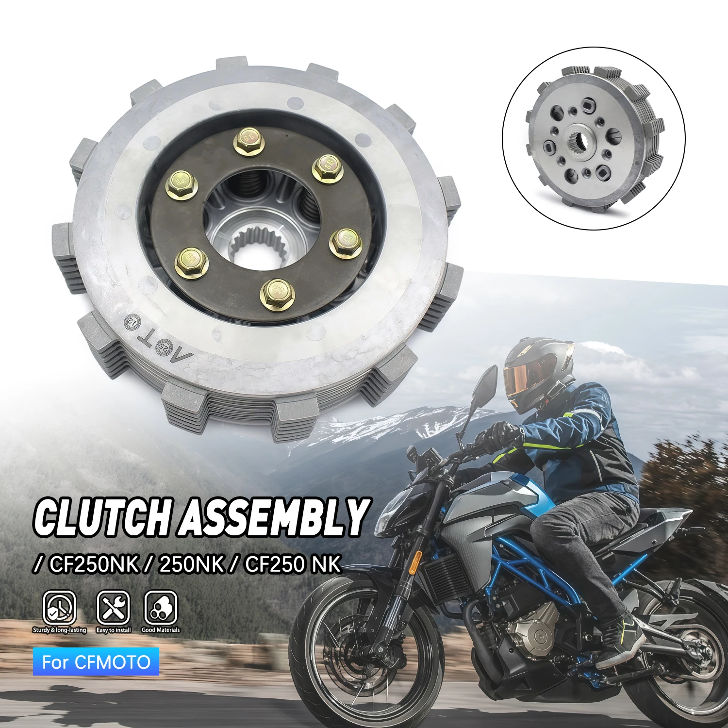 

For CFMOTO CF 250NK CF250 NK CF250NK Motorcycle Clutch Plates Assembly Kits Disc Plate Kits Engine Accessories