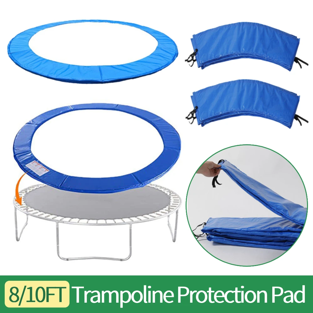 

8/10 футов универсальная сменная защитная накладка для батута, коврик для края батута, водонепроницаемые аксессуары для батута, пружинный защитный чехол