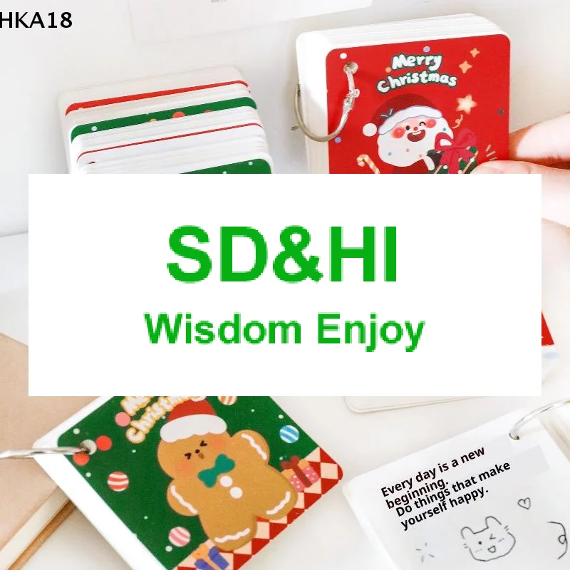 1/4 Stuks Kerst Losbladige Notebook Cartoon Kerstman Sneeuwpop Elanden Mini Draagbare Notepad Student Briefpapier Prijzen gift