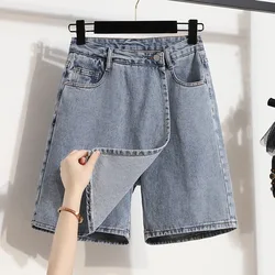 Shorts Skirts Women Summer Large Size 5XL A-line Pockets All-match Korean-style Wide-leg Trendy Chic Solid New 2022 High Waist