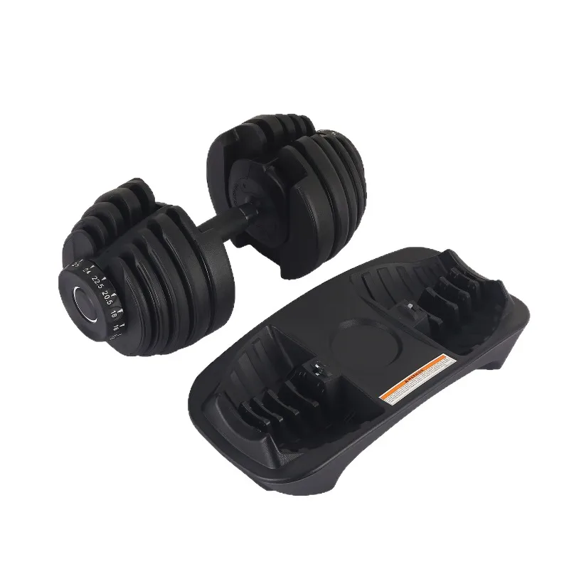 Set of 2 Quick-adjust Dumbbells 24 kg Each for Fitness Enthusiasts