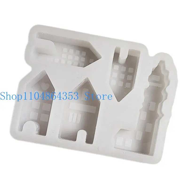 

652F Artistic Whale House Display Ornament Mold Suitable For Various Craft Materials