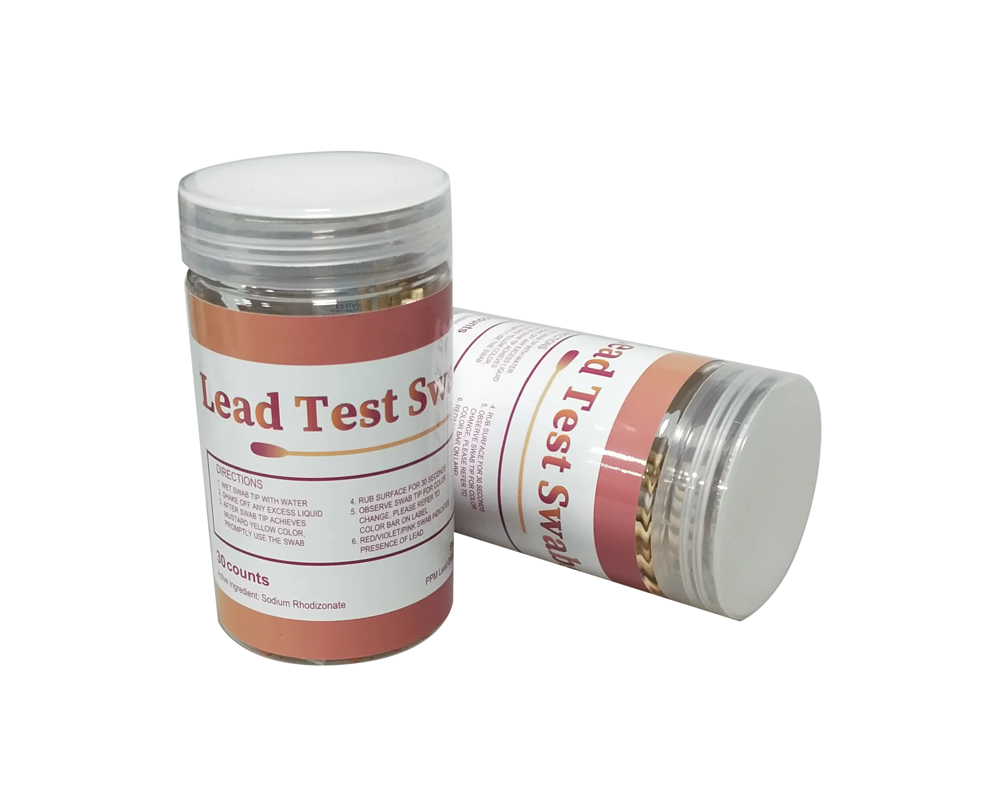 Lead Test Cotonetes, Precisão, Aplicar em testes de família, Superfície de placa, brinquedo e outros objetos