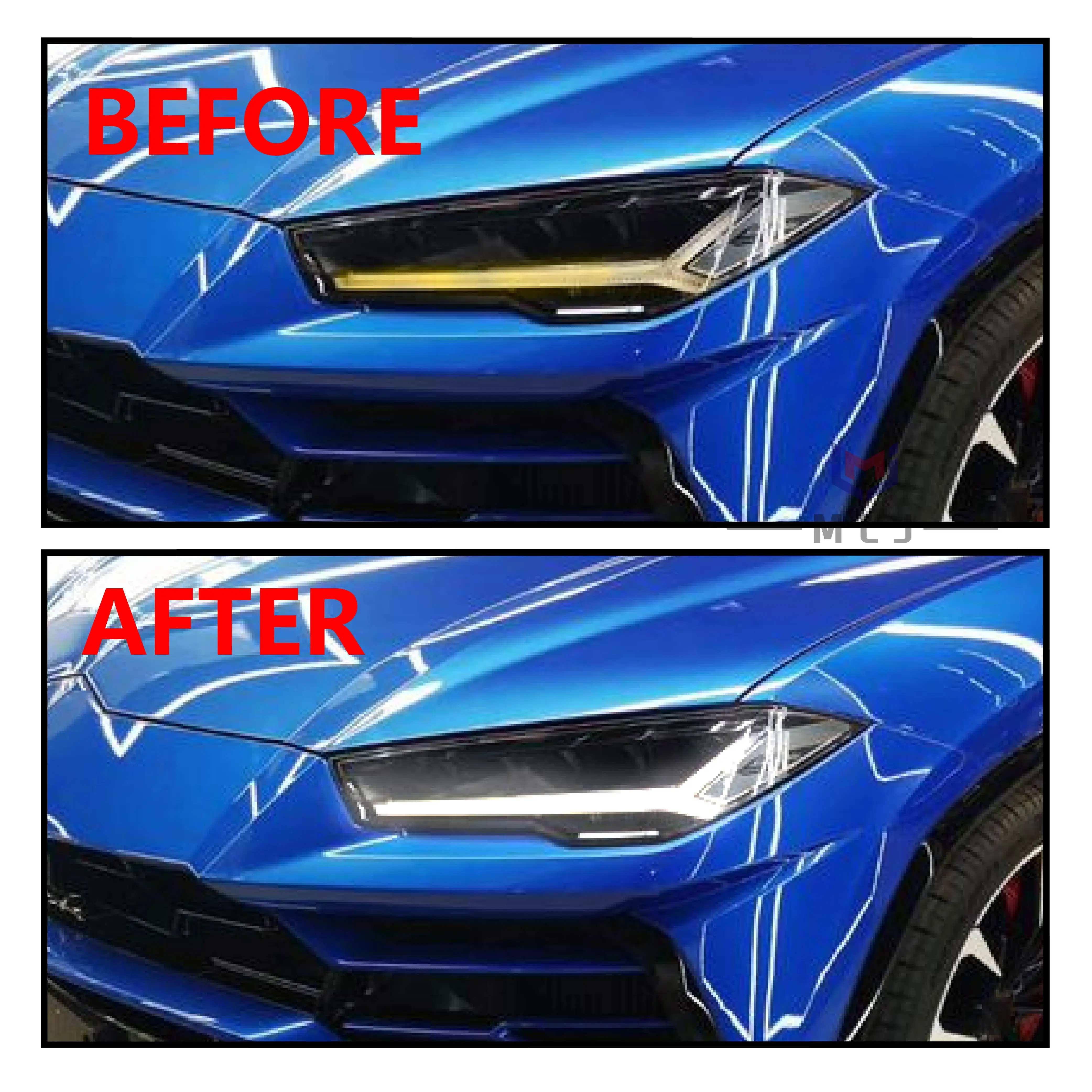 Headlamp DRL Light Guide Strip For Lamborghini Urus 2018-2022 Angel Eye Board Light Source Plate Lamp Tube Bar Turn Signal Chip