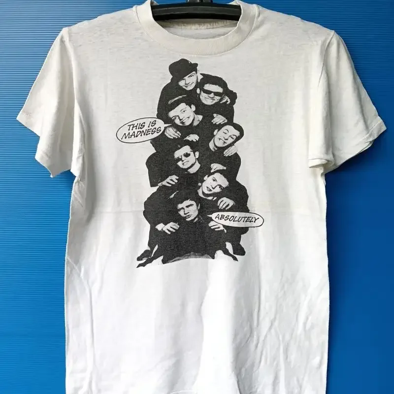 Madness Ub40 Tour Vintage T Shirt Ska Pop Music Studio Album White Sz M