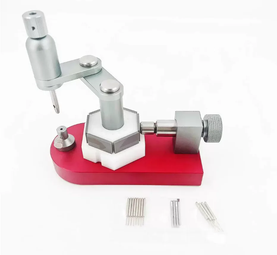 Swivel Type Watch Bracelet 360 Degree Rotation Link Remover Band Sizing Tool with 0.6-1.6MM Pins for Watch Repair