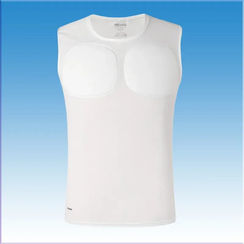 3D Fake Muscle T-Shirt Man Cosplay Arm Chest Underwear Party Body Shaper Invisible Abdominal Pad Corset Top Undershirts