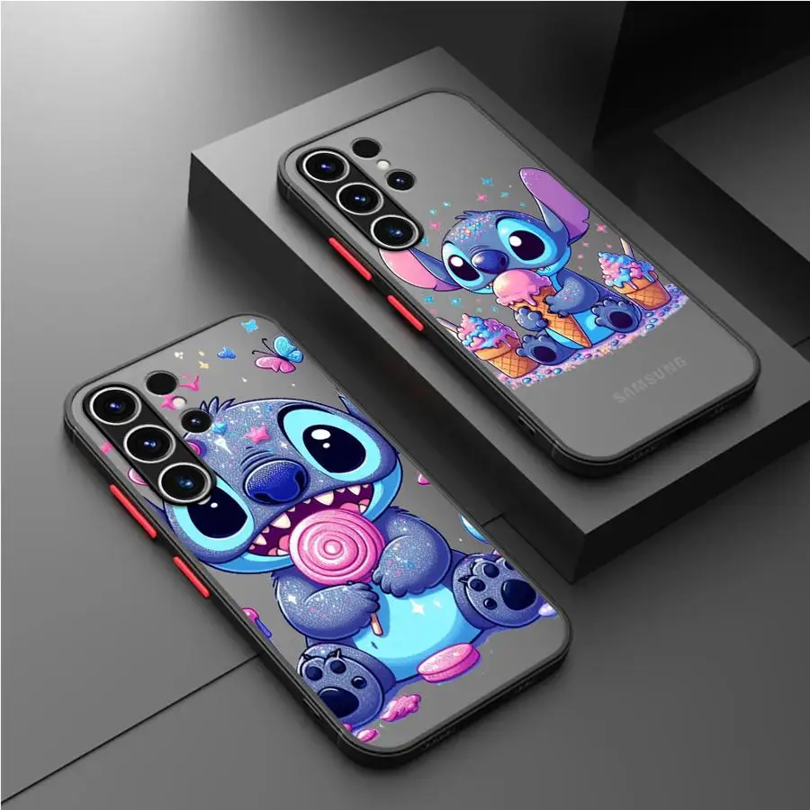 Disney Winnie The Pooh Cute Matte Case For Samsung Galaxy S24 S22 S23 S20 S21 FE S10 Plus Note 20 Ultra 10 Lite Phone Fundas