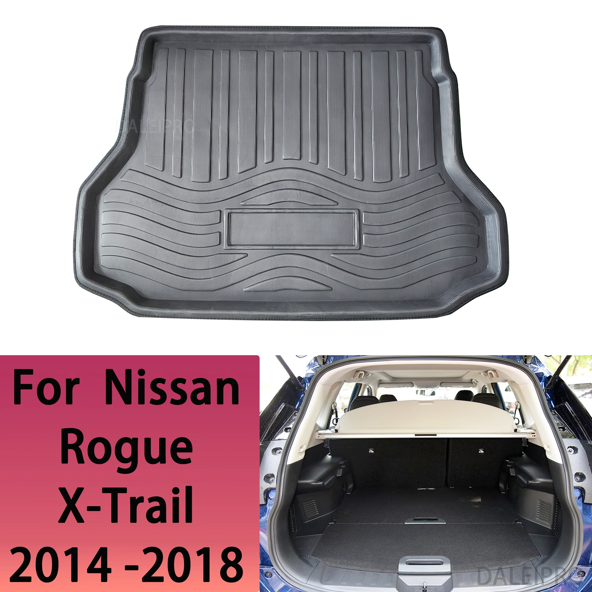 Car Rear Trunk Mat For Nissan Rogue X-Trail T32 2014 2015 2016 2017 2018 Cargo Liner Boot Floor Tray 3D Protector Accessories