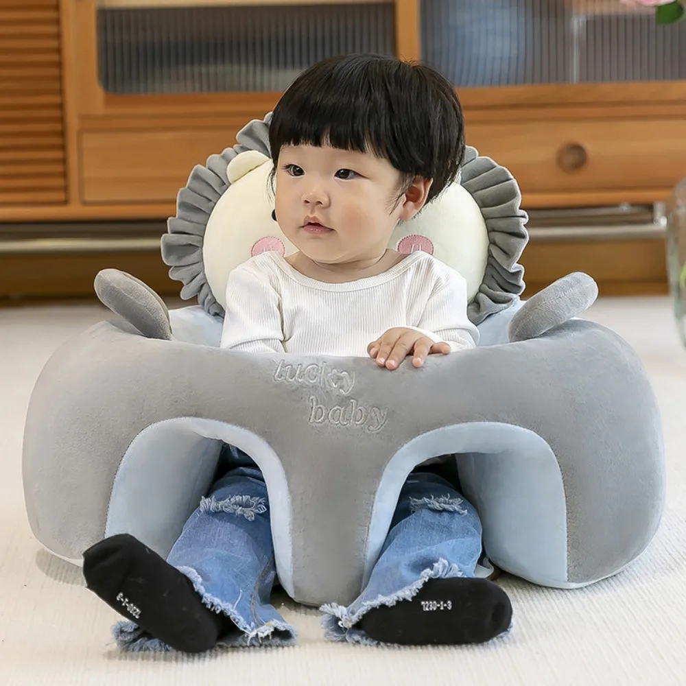 New 50x50CM Baby Learning To Sit Sofa Fall-proof Learning Seat Children\'s Practice Sitting and Standing Backrest Sofa Bench