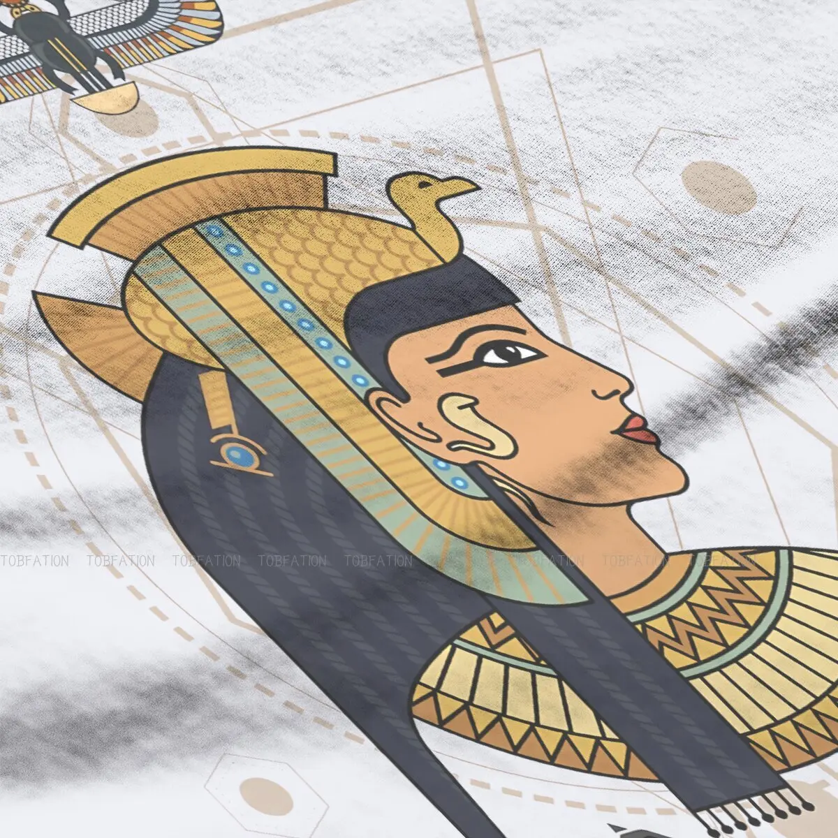 Cleopatra Queen Classic  TShirt For Women Egyptian Ancient Egypt Culture Tees Style Lady T Shirt 5XL Homme Printed Oversized