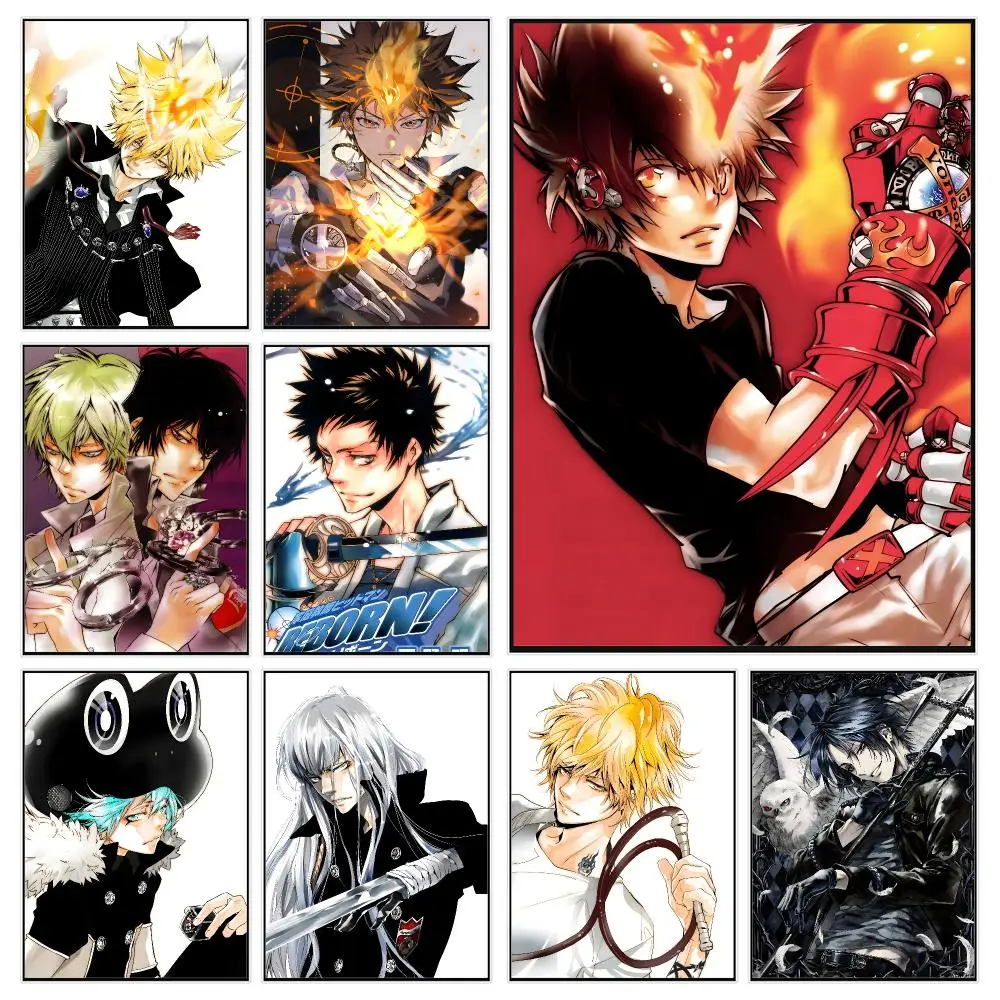 Action Anime H-hitman Reborn! Poster Modern Luxury Wall Poster Home Decor Space Enhancer