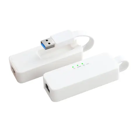 Adapter USB 3.0 Gigabit Network Card NIC RJ45 Port Chip AX88179 for Nintendo Switch Laptops TV BOX Plug and Play White Color