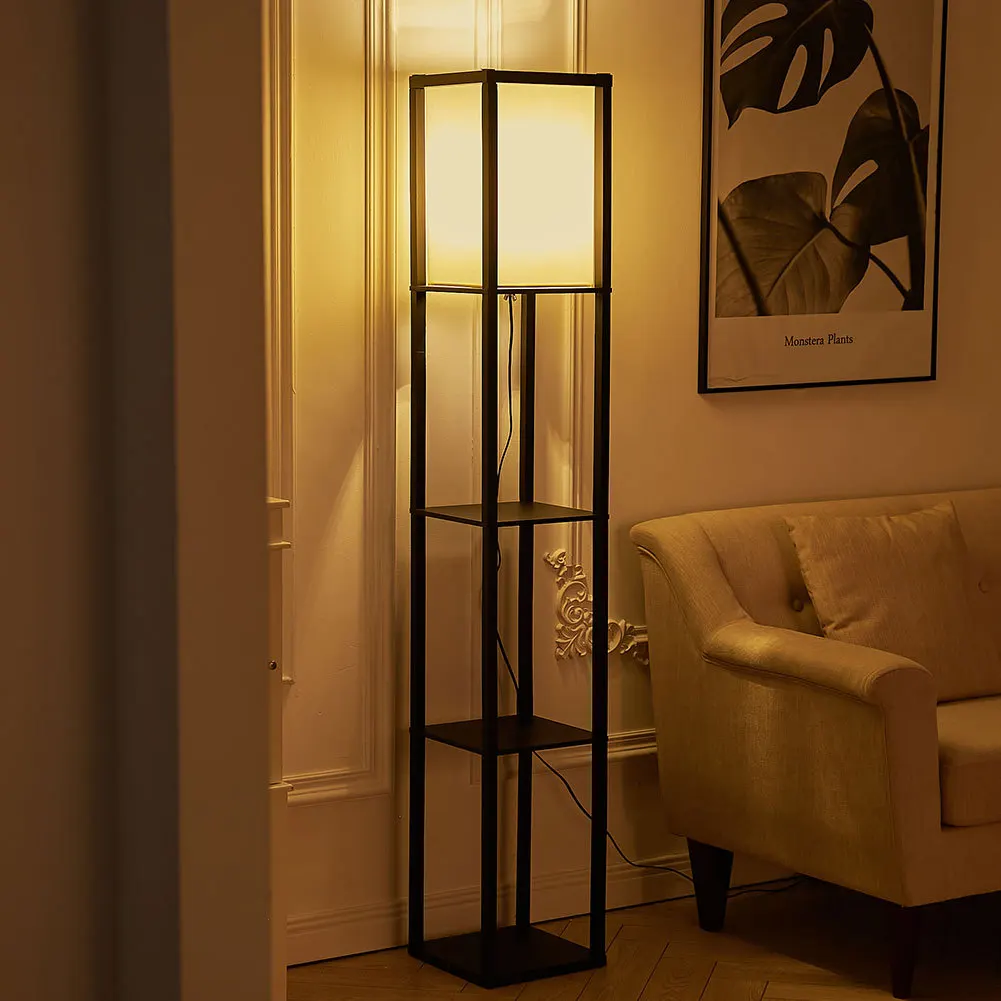 4 Tiered Modern Shelf Floor Lamp Light